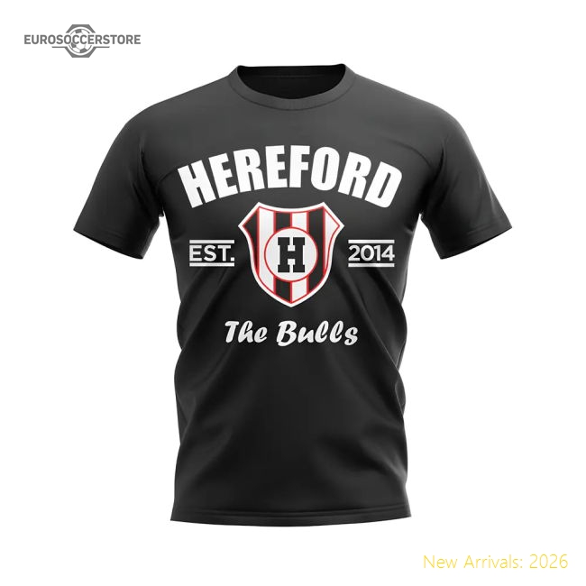 Hereford Established Football T-shirt (black) - Economical