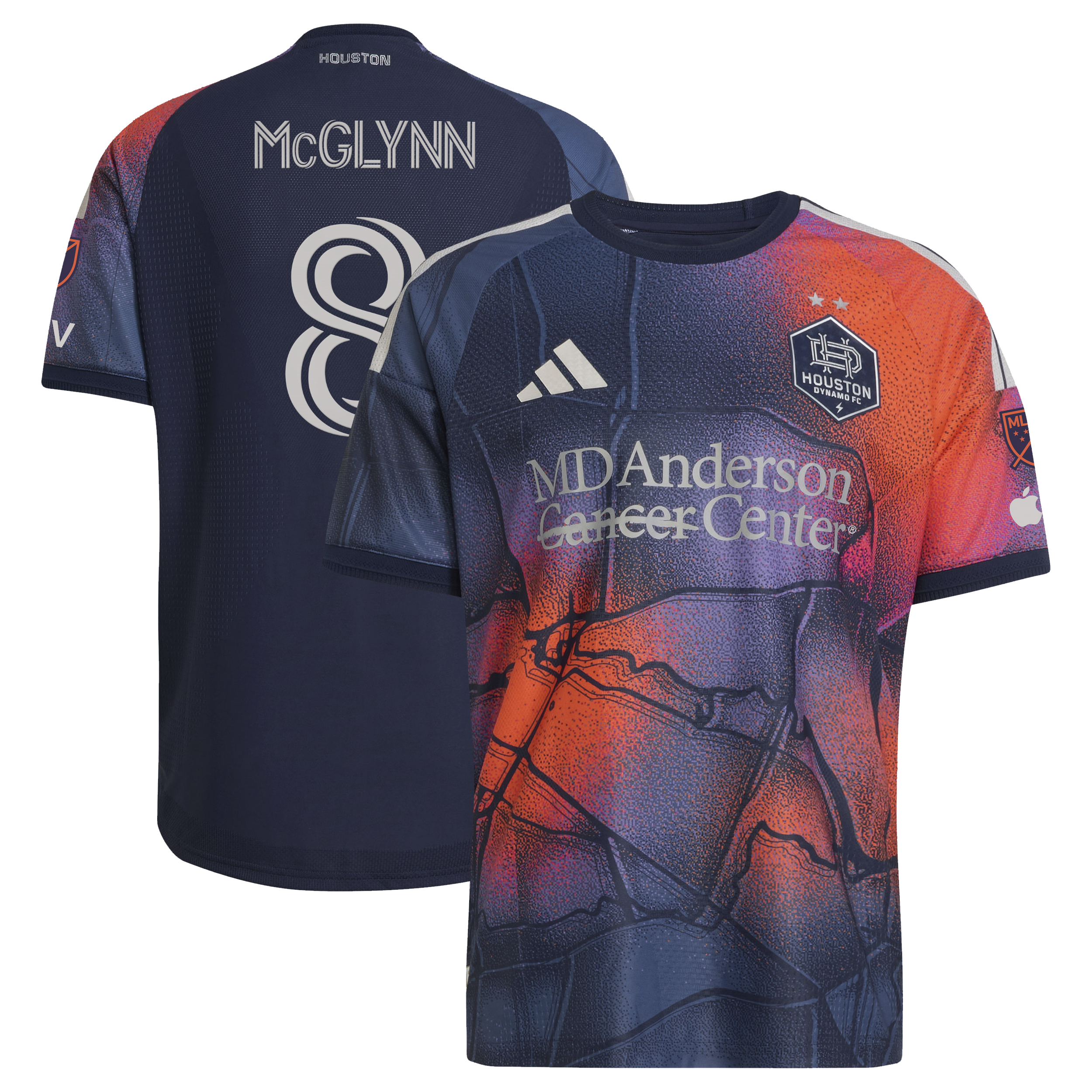 [SJH] Women's Jack McGlynn Houston Dynamo FC 2026 Mission Control On-Field Authentic Patch Jersey - Blue