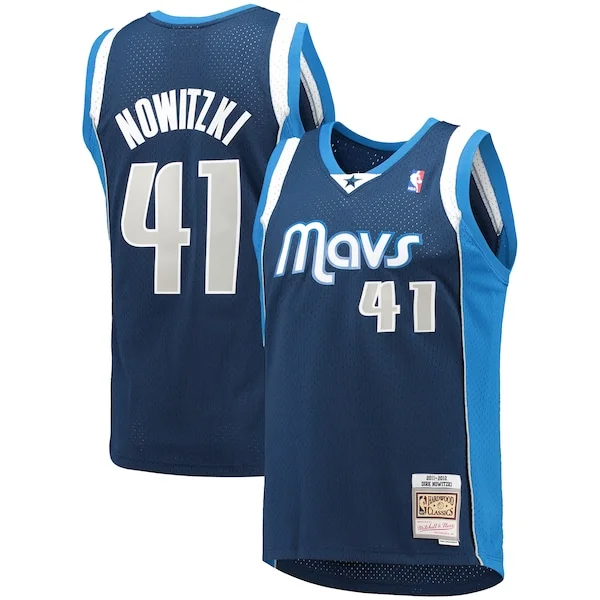 Dirk Nowitzki DAL Swingman Jersey - superior modern - Navy workout