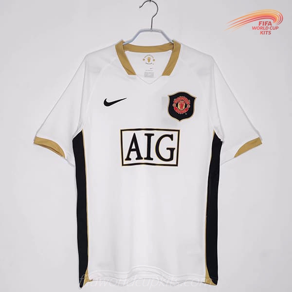 Manchester United 06-07 Away White Football Kit