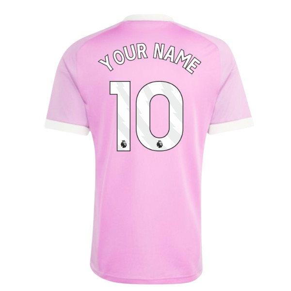 [DDJ] 2026 2027 Man Utd Shirt Name) Away Goalkeeper Kids Kit (Pink) (Your