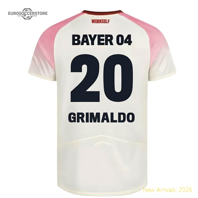 Popular 2025-2026 Bayer Leverkusen Away Shirt (Kids) (Grimaldo 20)