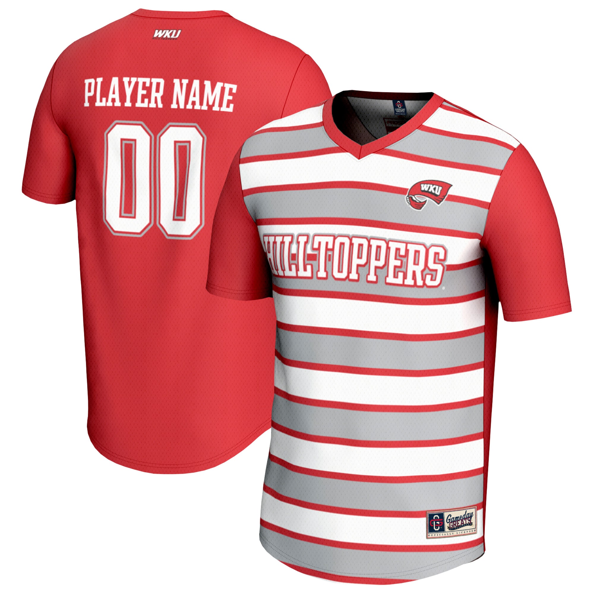 [SJH] Western Kentucky Hilltoppers GameDay Greats Unisex NIL Pick-A-Player Collegiate Women's Soccer Lightweight Fashion Jersey - Red