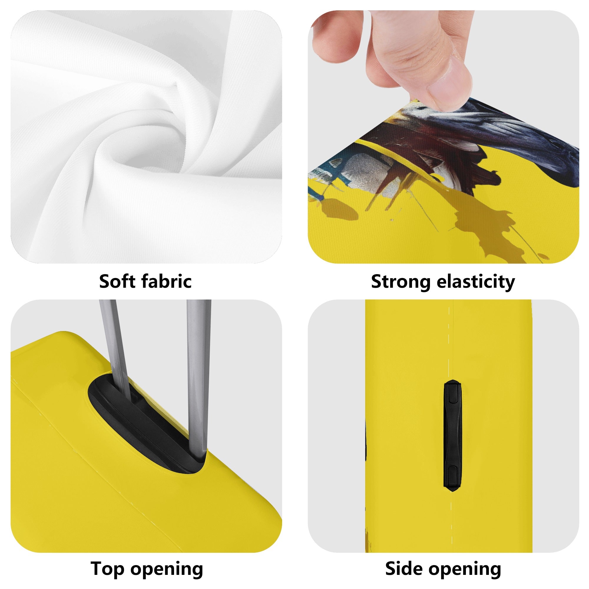 Minimal-Aesthetic Cozy Rocky - Luggage Cover for Everyday Wear