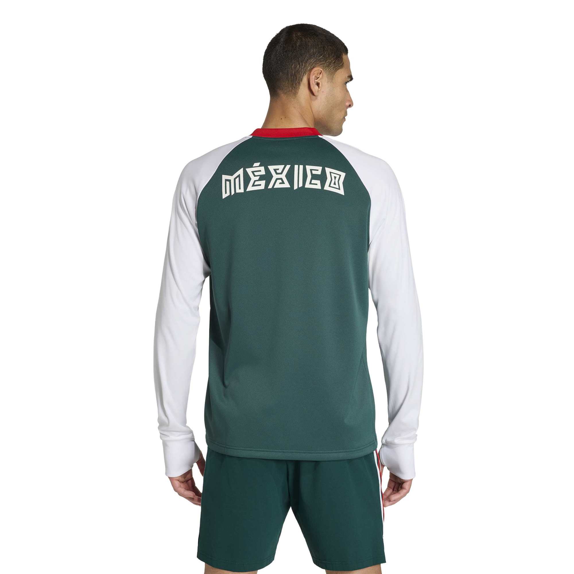 [LK] Mexico National Team 2026 Long Sleeve Pre-Match Jersey Top - Green