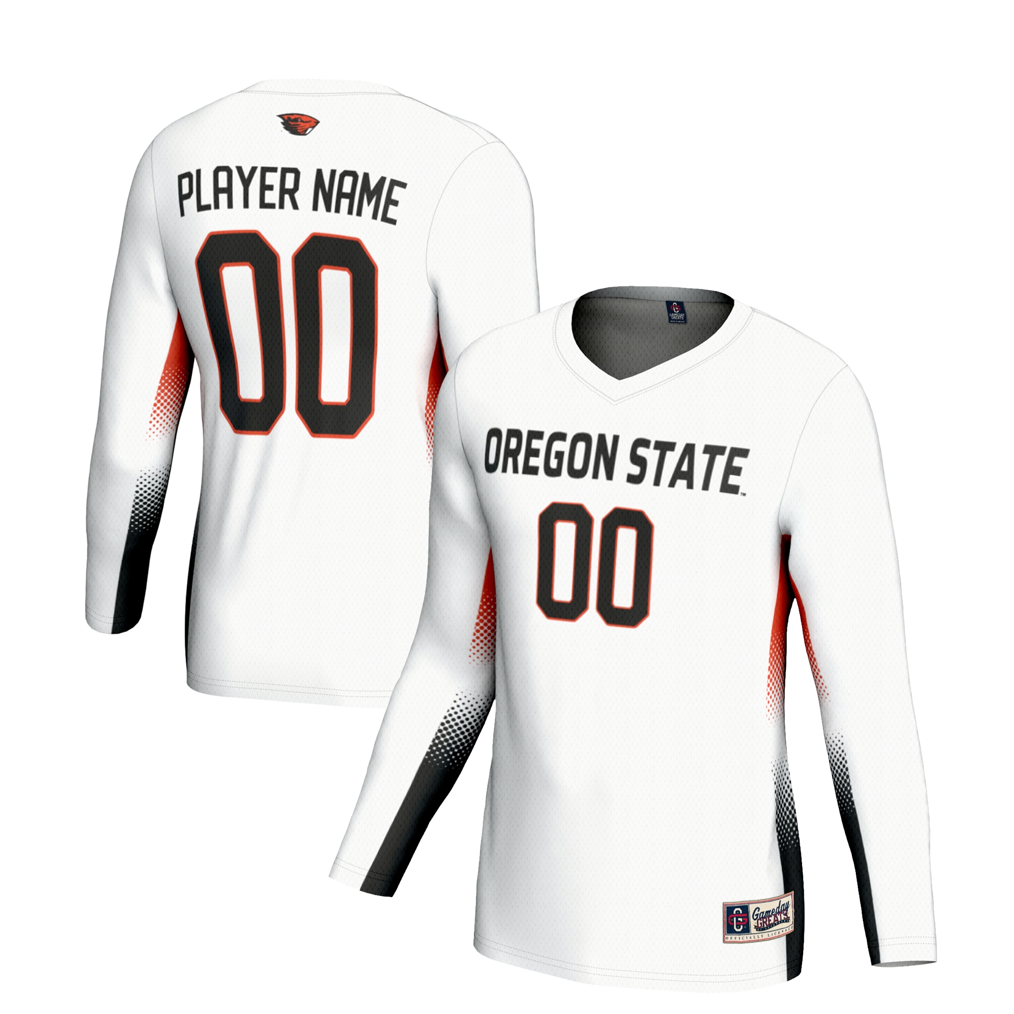 [NJP] Oregon State Beavers GameDay Greats Youth NIL Lightweight Volleyball Jersey - White