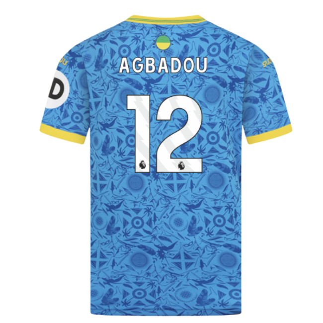 2025-2026 Wolves Third Shirt (Kids) (Agbadou 12)