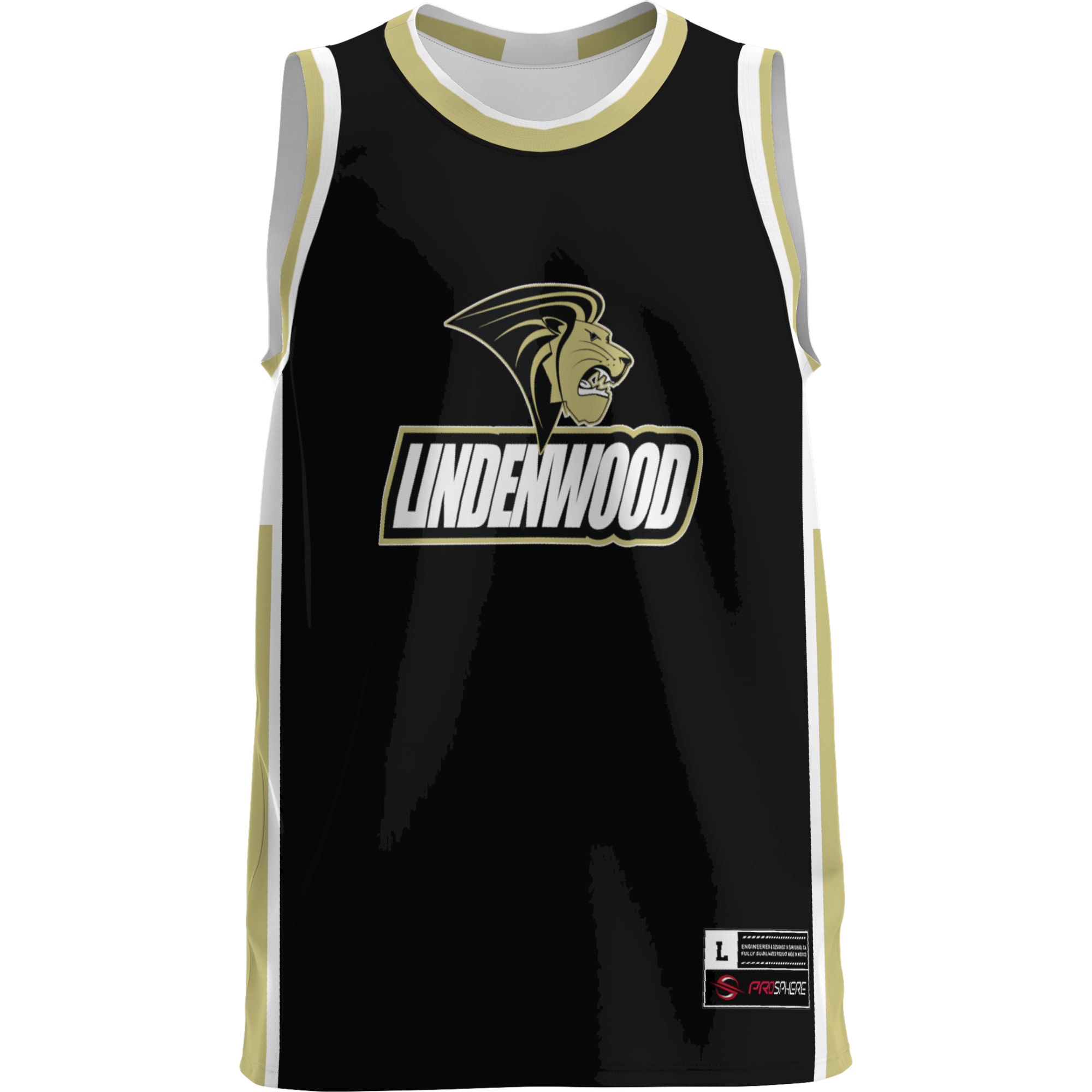 [DDG] Lindenwood Lions GameDay Greats Lightweight Basketball Jersey - Gold