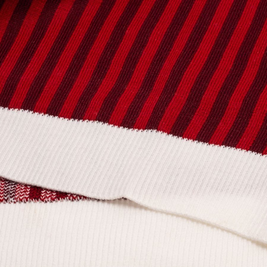 Denmark Christmas Jumper Red/pure White In Multiple Adult Sizes