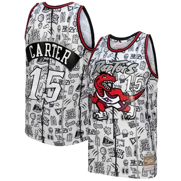Championship Vince Carter TOR NBA Jersey - White - Licensed Product