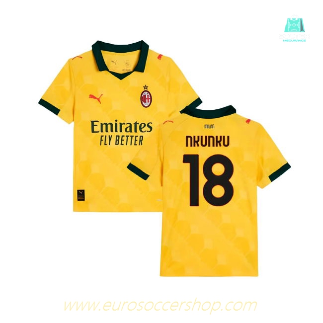 2025-2026 AC Milan Third Shirt (Kids) (Nkunku 18)