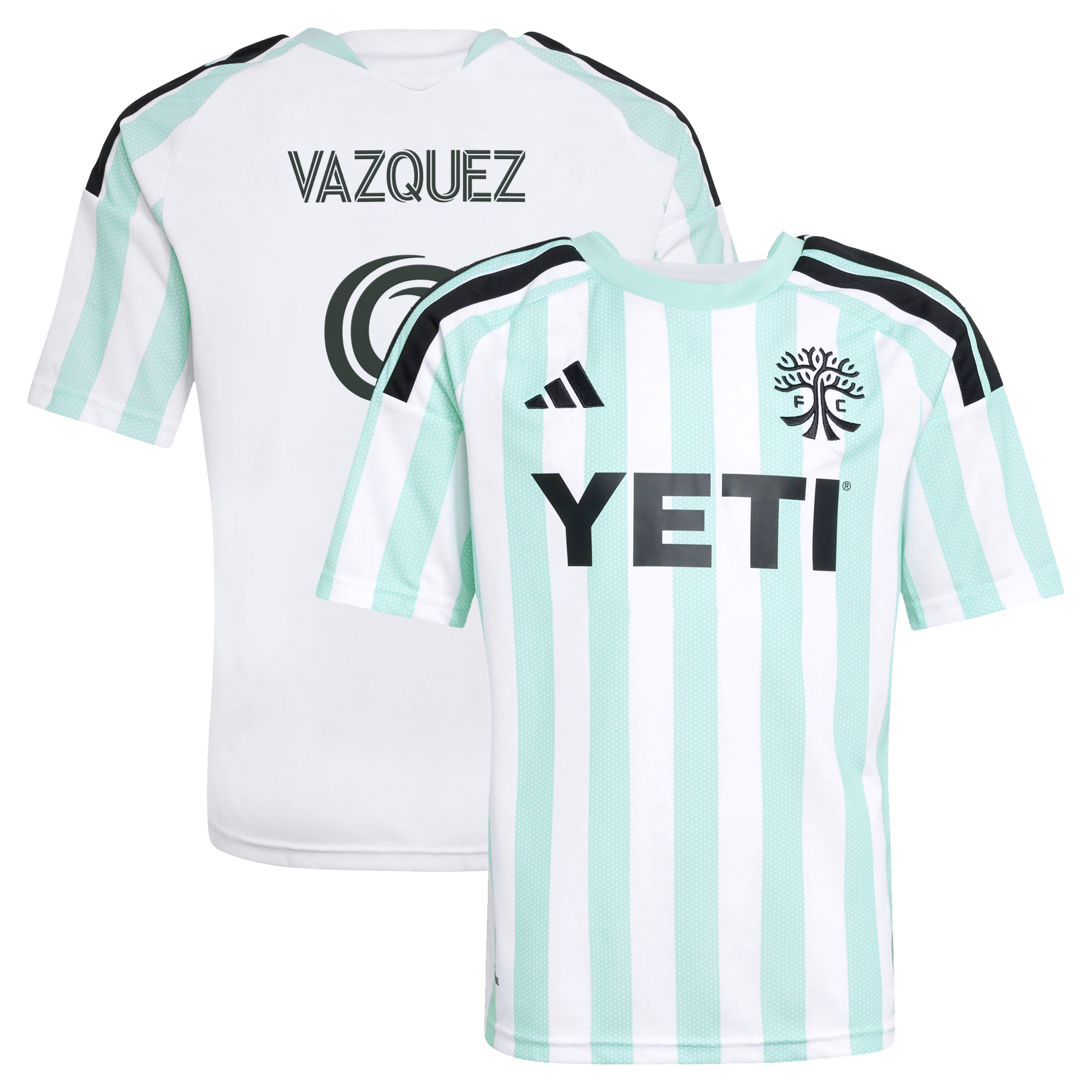 [SJH] Brandon Vazquez Austin FC Youth 2026 The Rooted Kit Replica Jersey - White