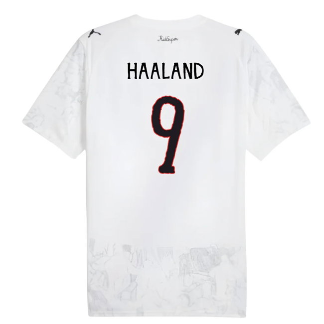 2025-2026 KIDSUPER x Manchester City CWC Shirt (White) (Haaland 9)
