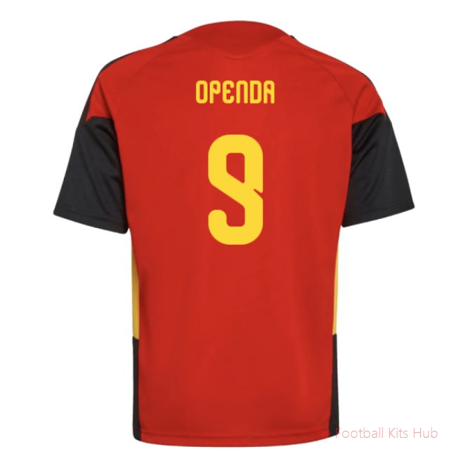 2026-2027 Belgium Training Jersey (Red) - Kids (Openda 9)