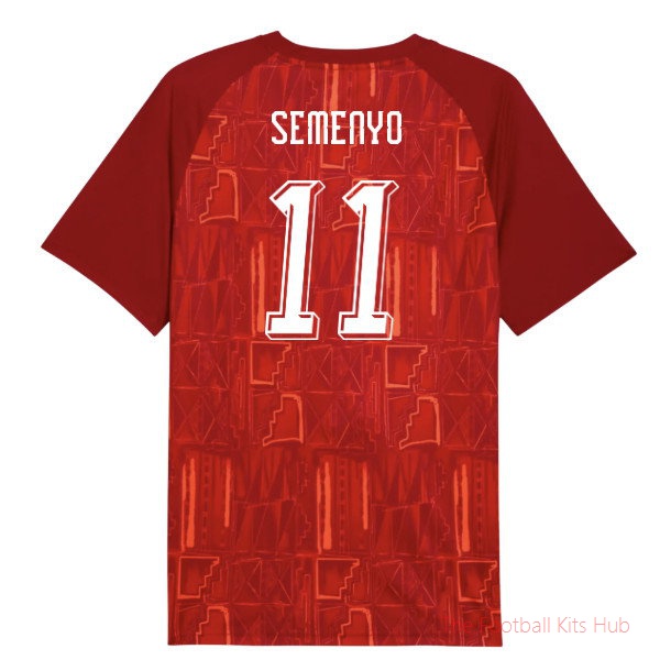 [EFS] 2026/27 Ghana Warm Up Jersey (Dark Crimson) (Semenyo 11)
