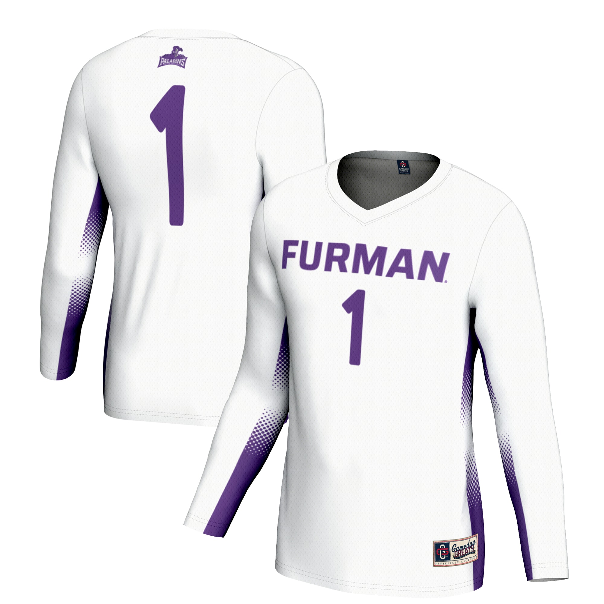 [NJP] Furman Paladins GameDay Greats Lightweight Women's Volleyball Jersey - White