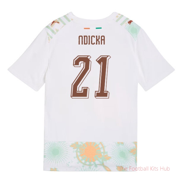 2026-2027 Ivory Coast Away Shirt (Kids) (Ndicka 21)