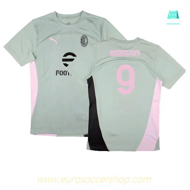 2024-2025 AC Milan Training Shirt (Green Fog) (Abraham 9)