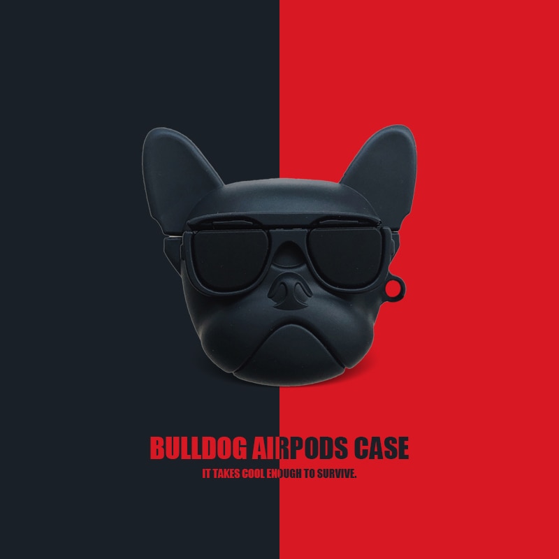 Culture-Inspired Durable French Bulldog Airpod Cases (ws65) for Home Use