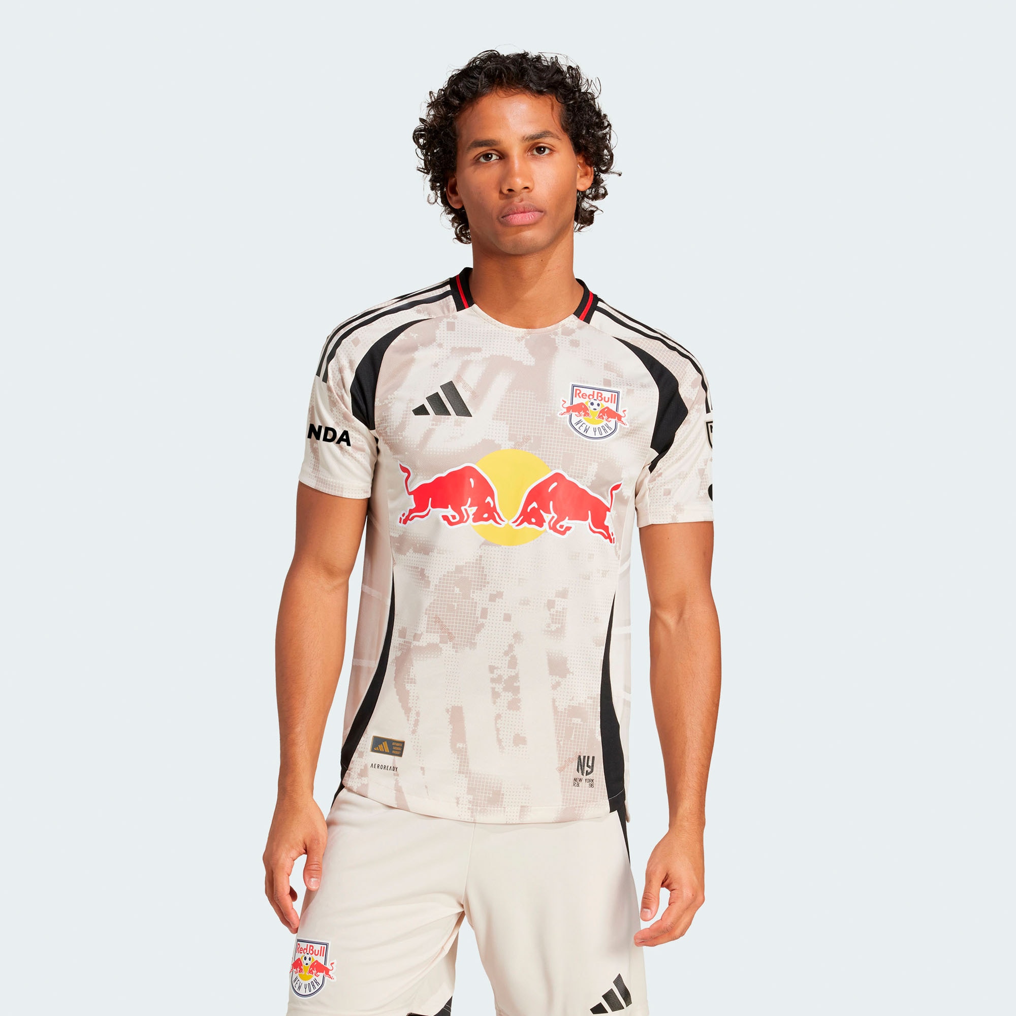 [SJH] New York Red Bulls 2025 Stone Kit Authentic Jersey - Tan