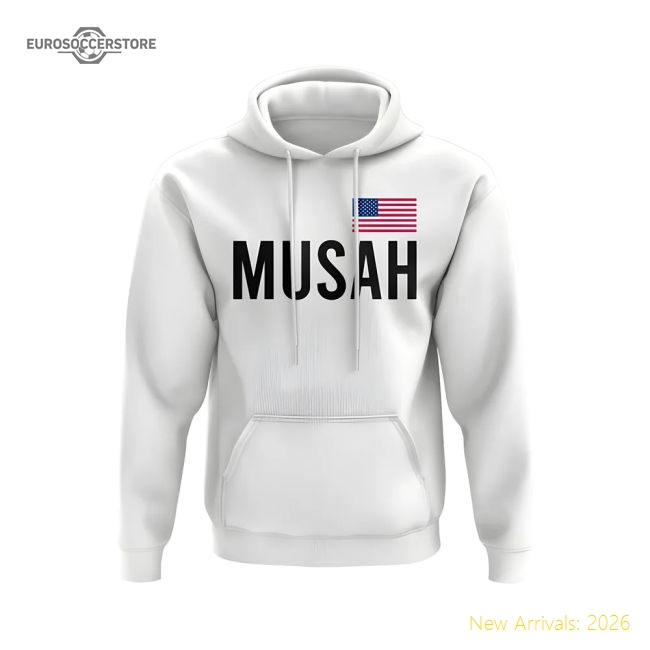 Yunus Musah American National Team Name Hoody (white) - Premium Collection