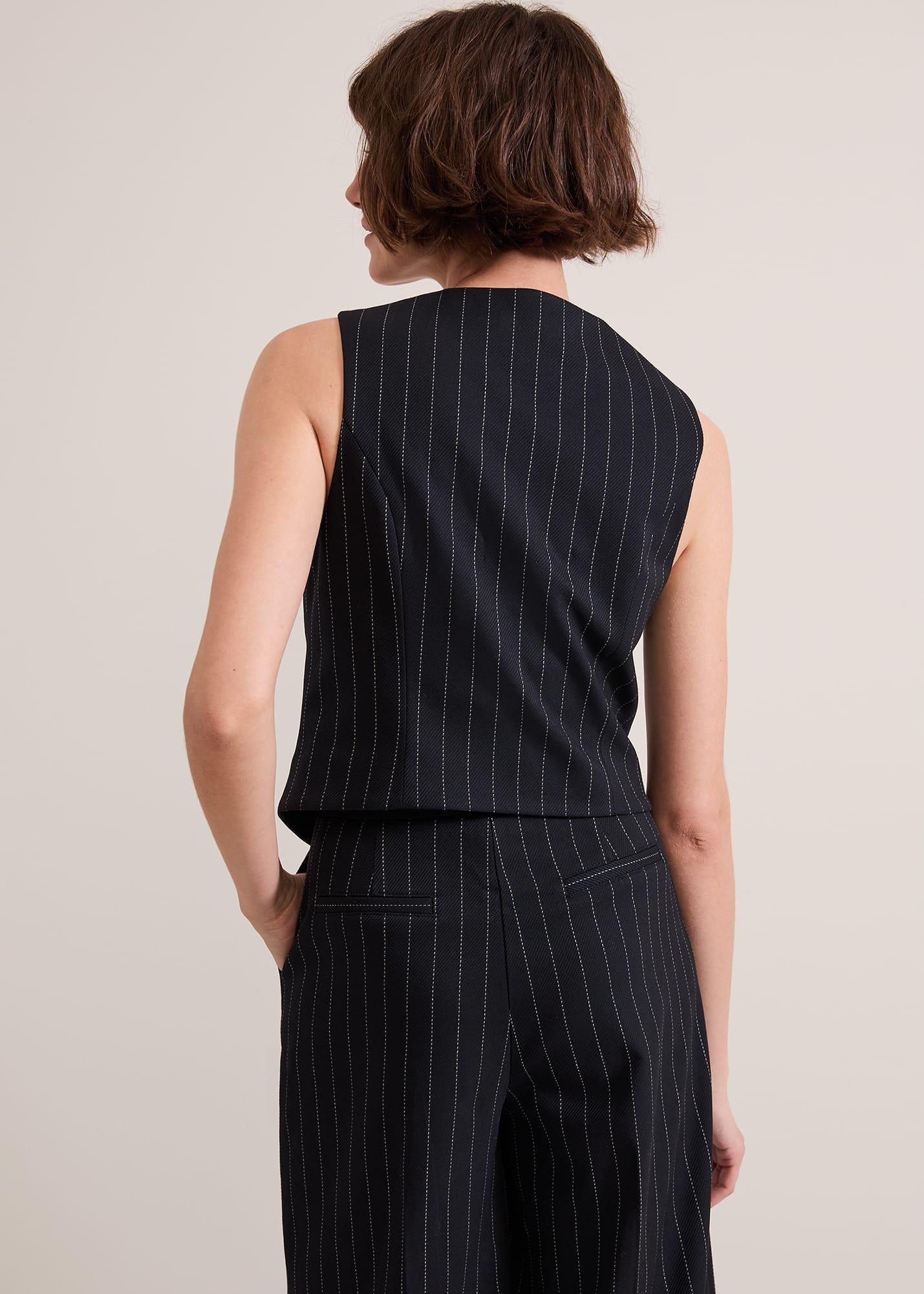 Pia Pinstripe Waistcoat