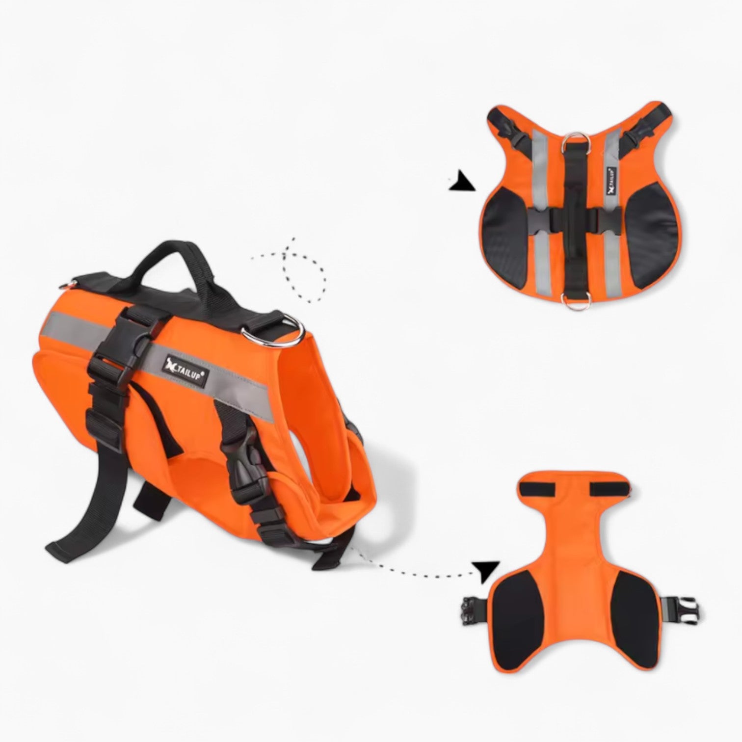 With Handle – Reflective And Secure Fit Vest Winter Wear | Safe For Paws