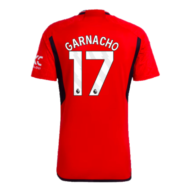 Adult 2023-2024 Man Utd Home Shirt (Garnacho 17)