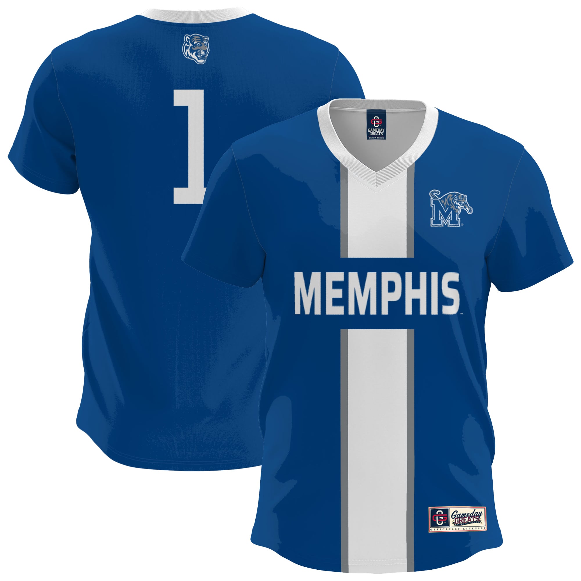 Memphis Tigers GameDay Greats Youth Lightweight Soccer Fashion Jersey - Royal