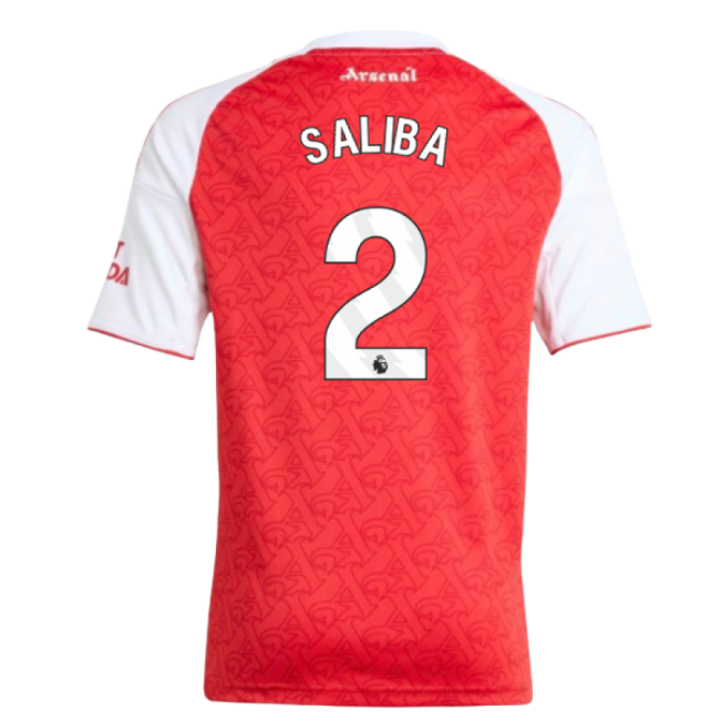 2025-2026 Arsenal Home Shirt (Kids) (Saliba 2)