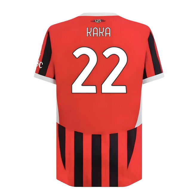 True Acm Ac Milan Home Authentic Shirt Kaka #22 Ultra Comfort 2025...
