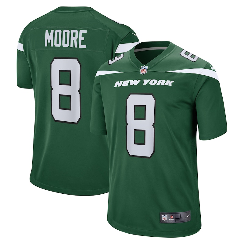 None Elijah Moore New York Jets Iconic Game Jersey for NFL Fans
