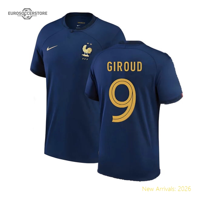 Authentic France 2022-2023 Home Shirt - Comfort Athletic