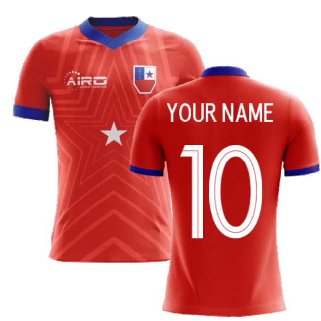 Football 2025-2026 Chile Home Concept Football Shirt (Your Name)
