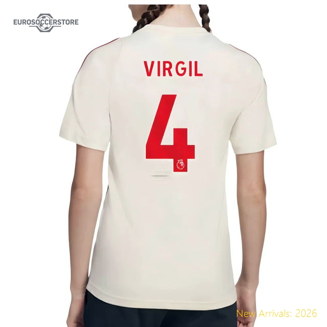 2025-2026 Liverpool Training Tee (White) - Kids (Virgil 4)