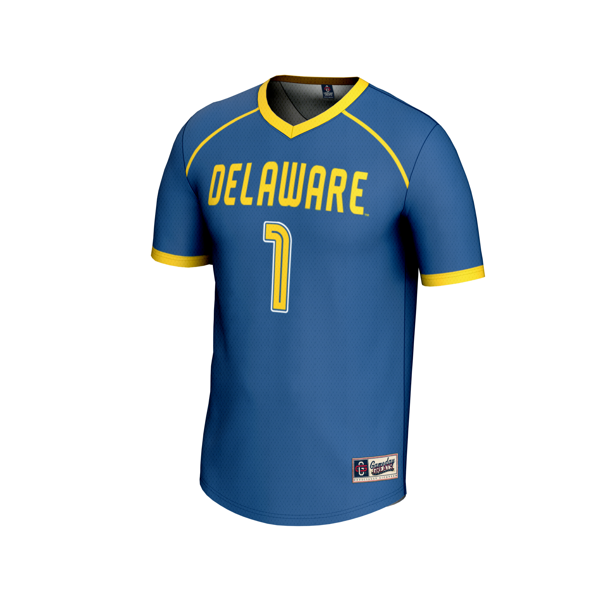[DDG] Delaware Fightin' Blue Hens GameDay Greats Unisex Lightweight Women's Lacrosse Fashion Jersey - Blue