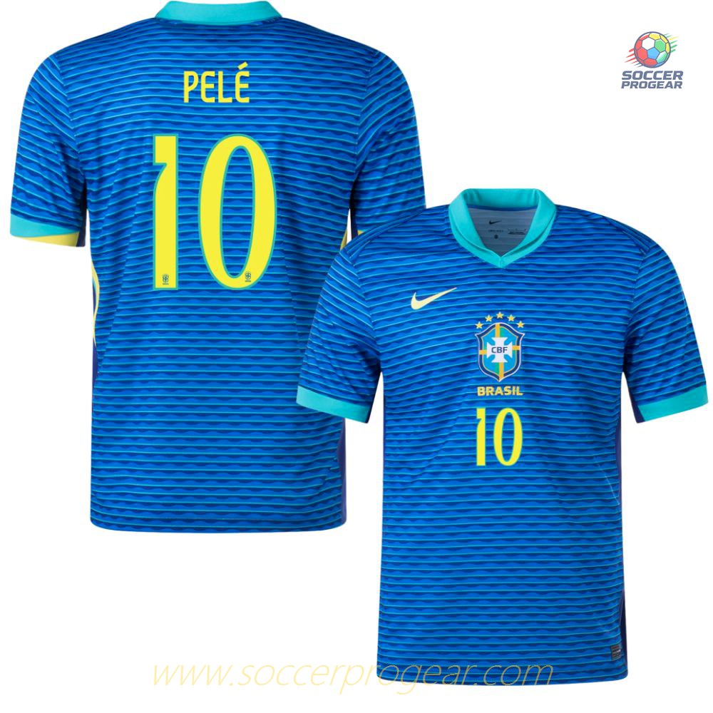 Brazil Away Football Jersey 2024-2025 Collection Season Pelé