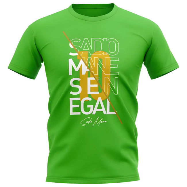 Premium-Quality Championship Sadio Mane Senegal Graphic Signature
