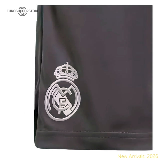 2024-2025 Madrid Real Madrid Third Shorts (Charcoal) - Kids