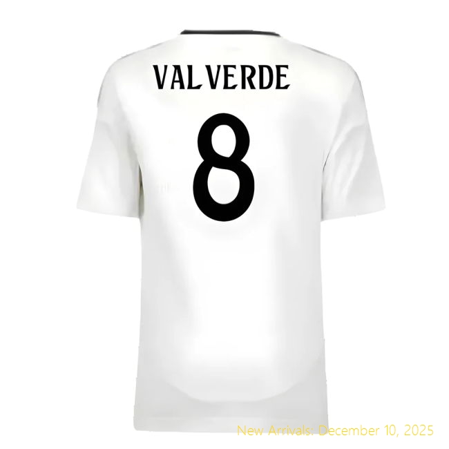2024-2025 Real Madrid RM Professional Home Youth Kit (Valverde 8)