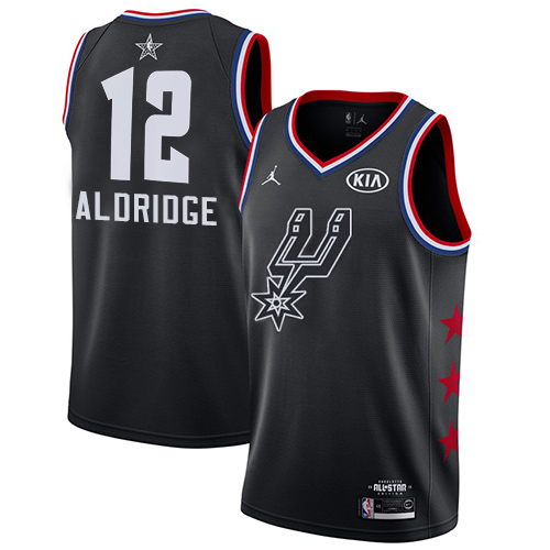 Black Nike Antonio Spurs #12 Clippers Jersey - Breathable Material