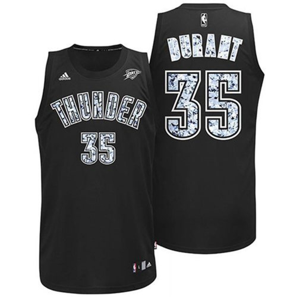 Fan Favorite Durable Men's OKC Thunder #35 Kevin Black Basketball Jersey