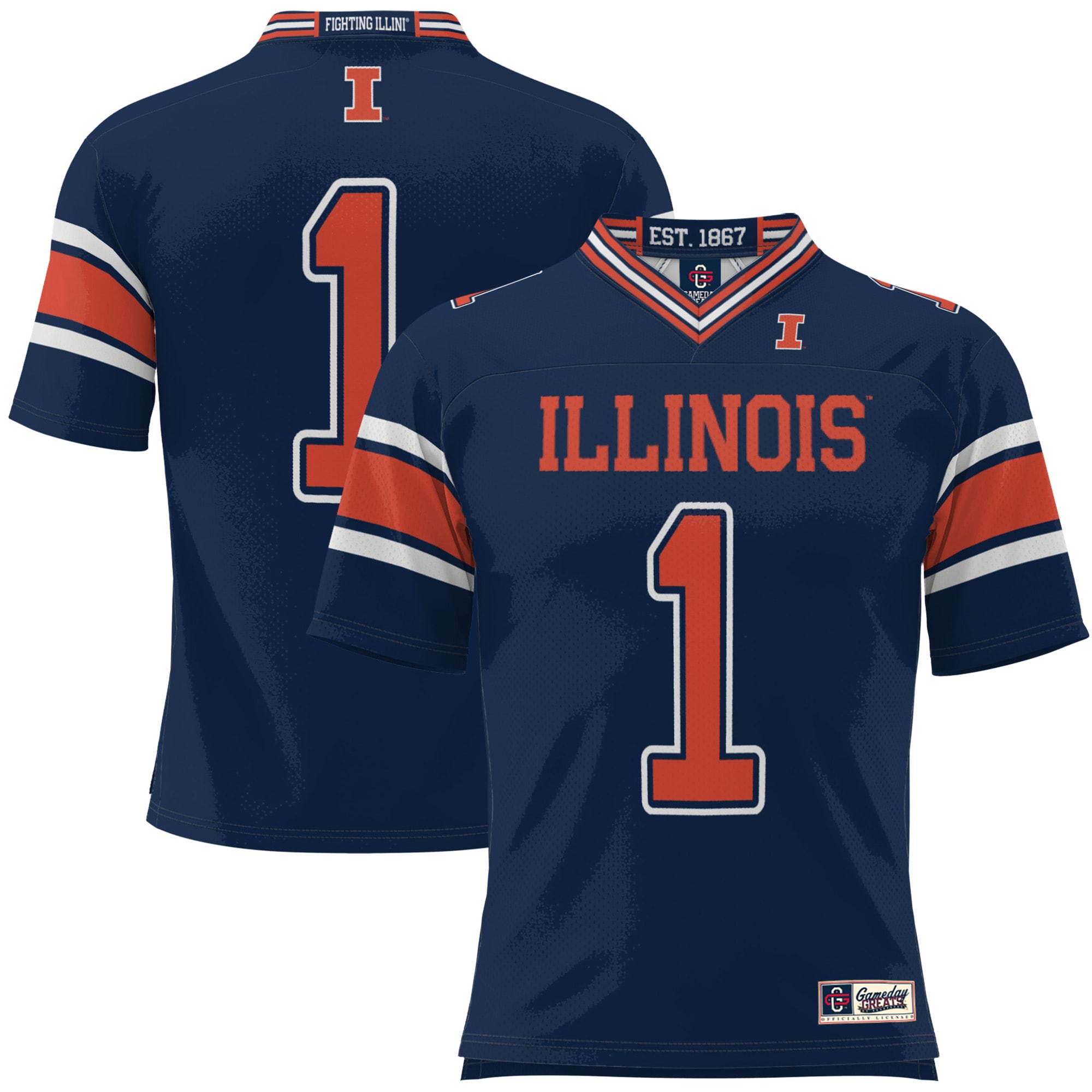 [NJP] Women's Illinois Fighting Illini GameDay Greats Football Jersey - Navy