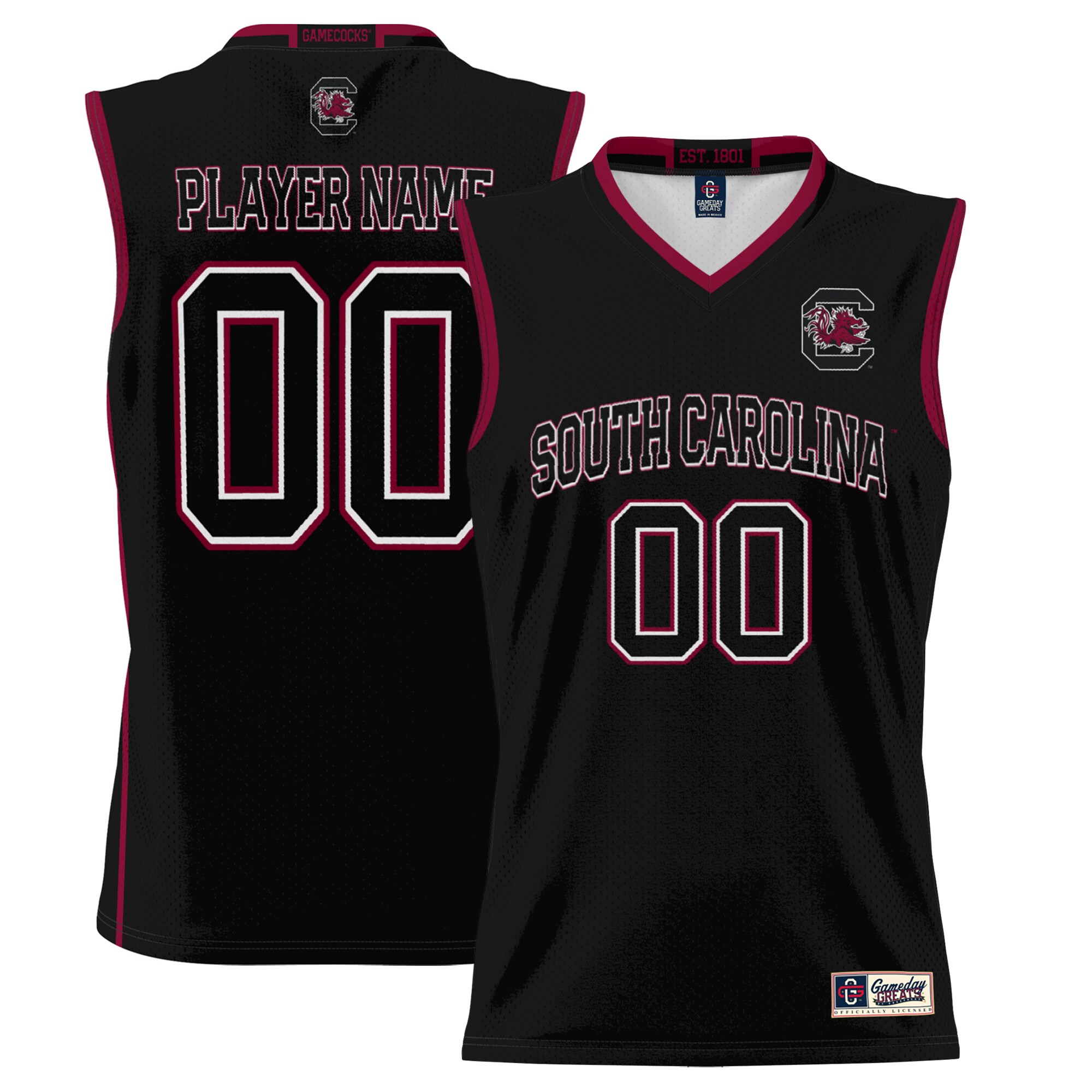 [DDG] South Carolina Gamecocks GameDay Greats Youth NIL Pick-A-Player Lightweight Women's Basketball Jersey - Black