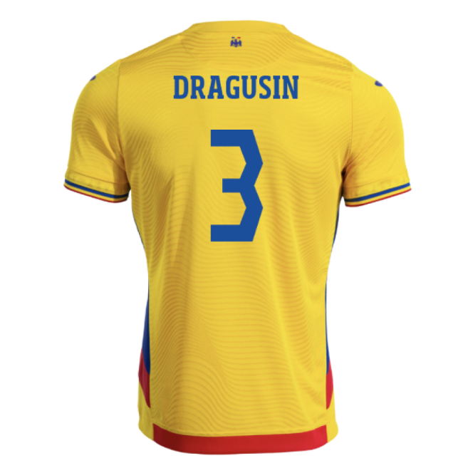Exclusive Romania Home Collector Jersey 2025-2026 (Dragusin 3)
