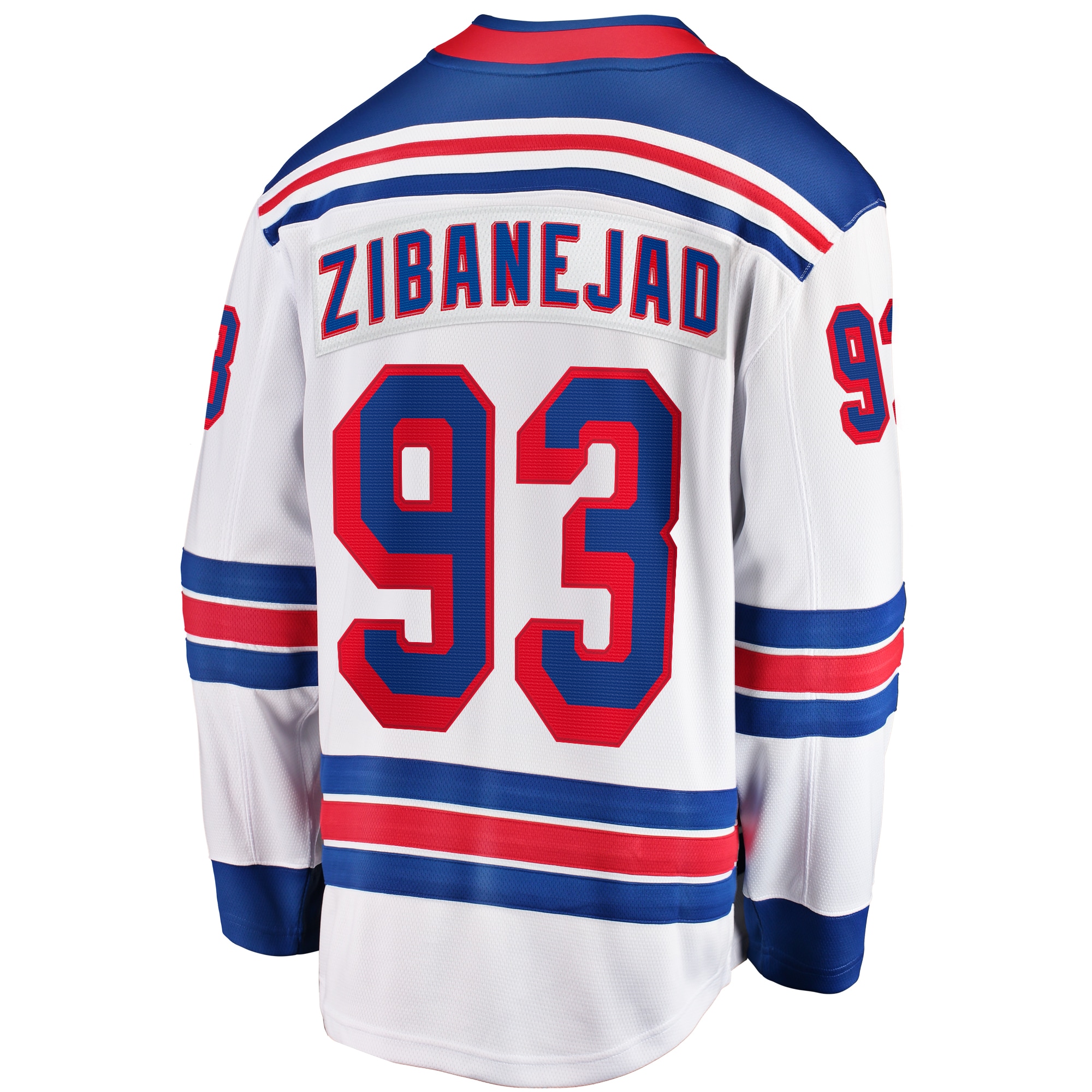 [LK] Mika Zibanejad New York Rangers Away Premier Breakaway Player Jersey - White
