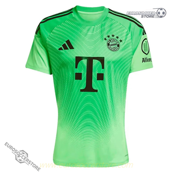 Bayern Munich's 25-26 Season Home Goalkeeper Green Jersey