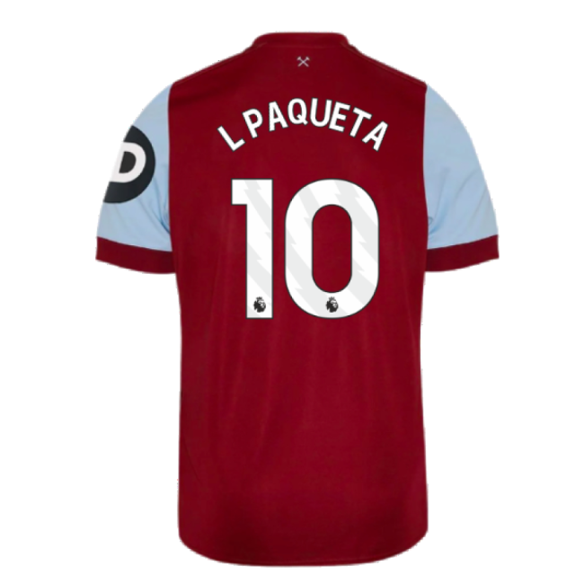 2023-20 West Ham Home Shirt L PAQUETA #10 L M S Kids