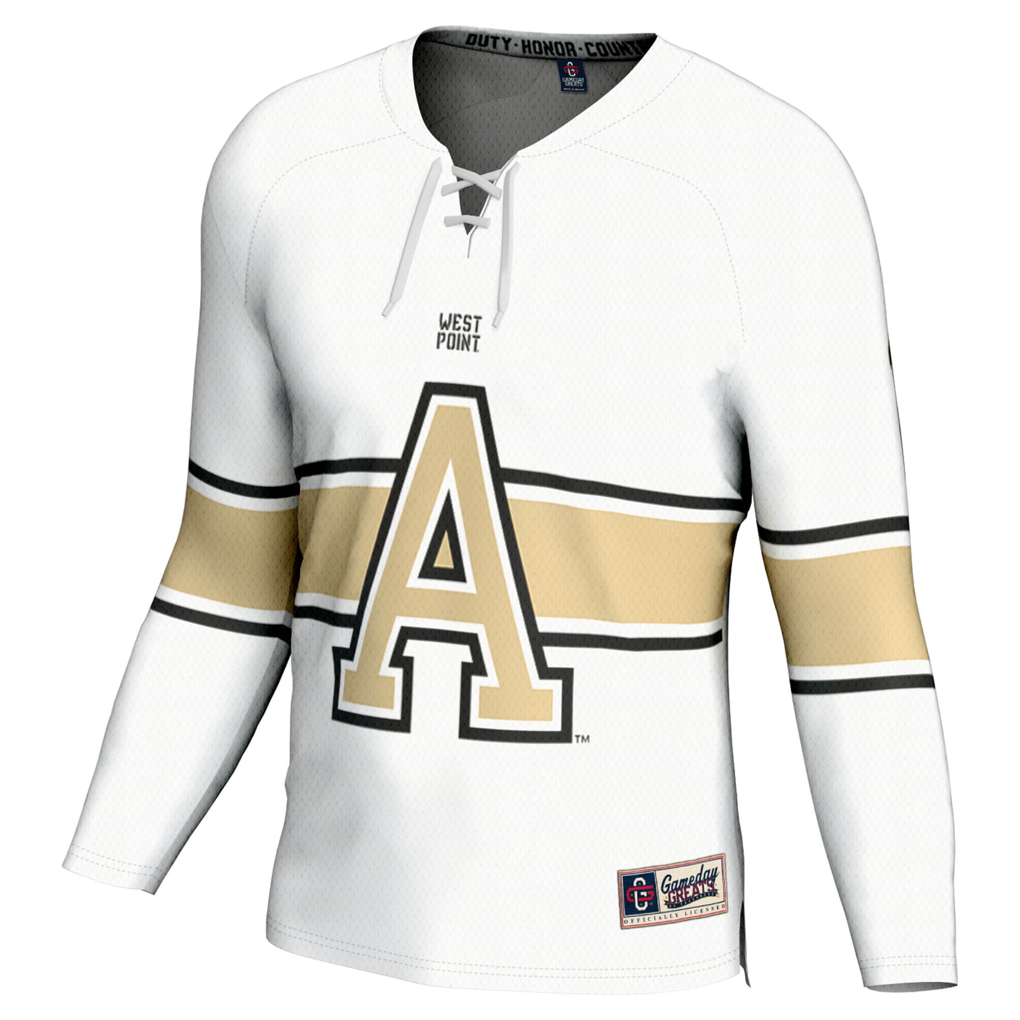 [DDG] Army Black Knights GameDay Greats Youth Ice Hockey Fashion Jersey - White