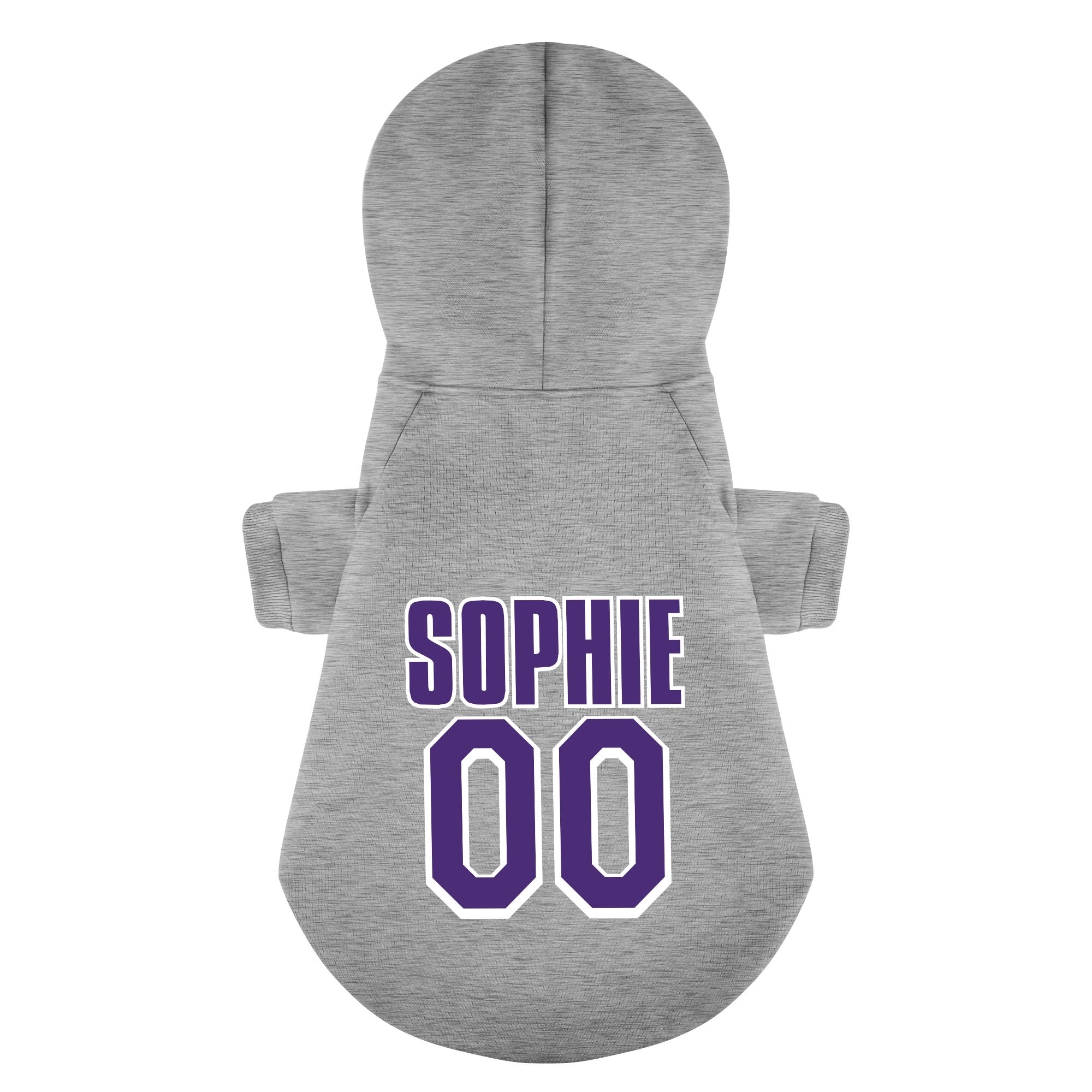 Trendy Personalized French Bulldog Hoodies With Custom Name And Numbe...